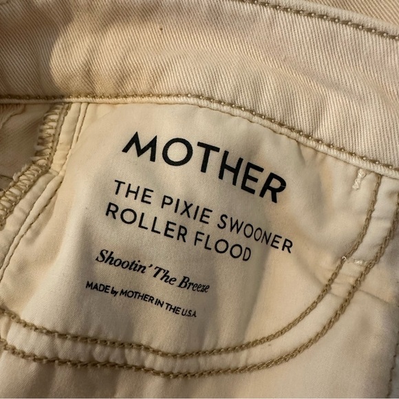 Mother Denim the Swooner Pixie Roller Flood Wide Leg Shootin’ the Breeze Size 26 - Picture 5 of 9